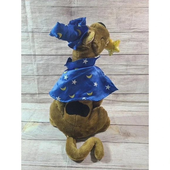 Vintage Plush Scooby Doo Wizard Stuffed Animal Dog Magician Cartoon Network 18" - Picture 3 of 4